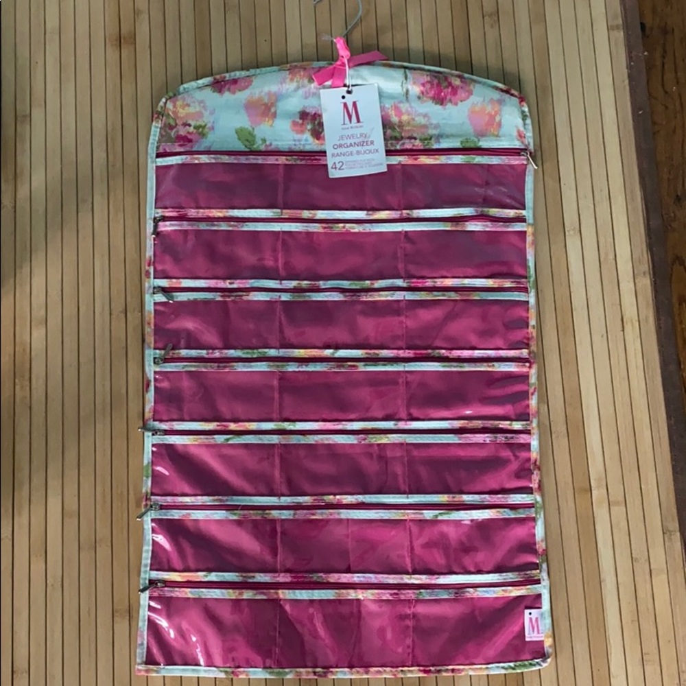 BRAND NEW floral print jewelry hanger